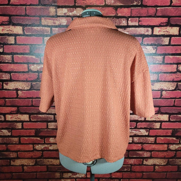 Madewell Rust Button-Down Shirt - Picture 4 of 5